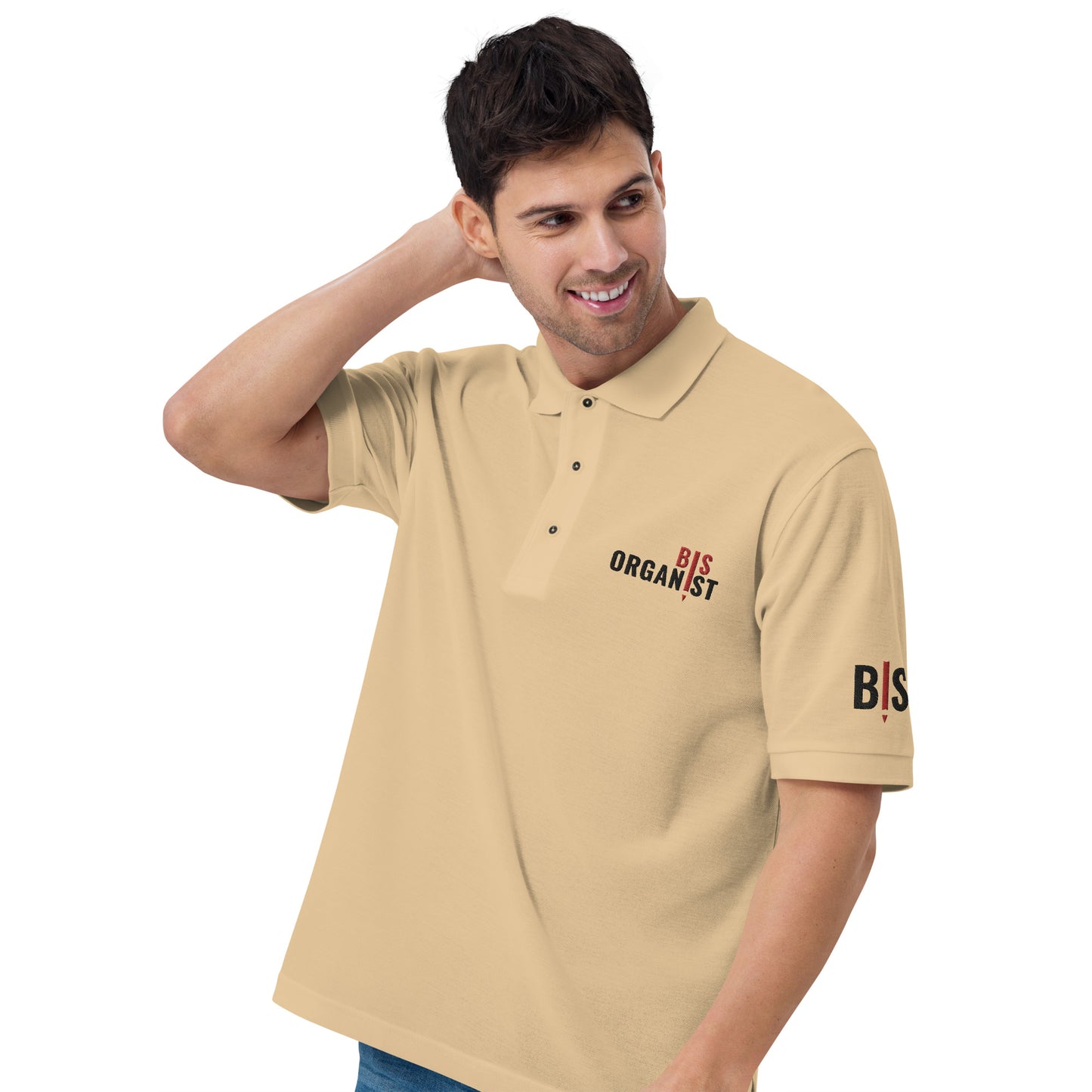 BIS Men's Polo Shirt 2024 Design (Light)