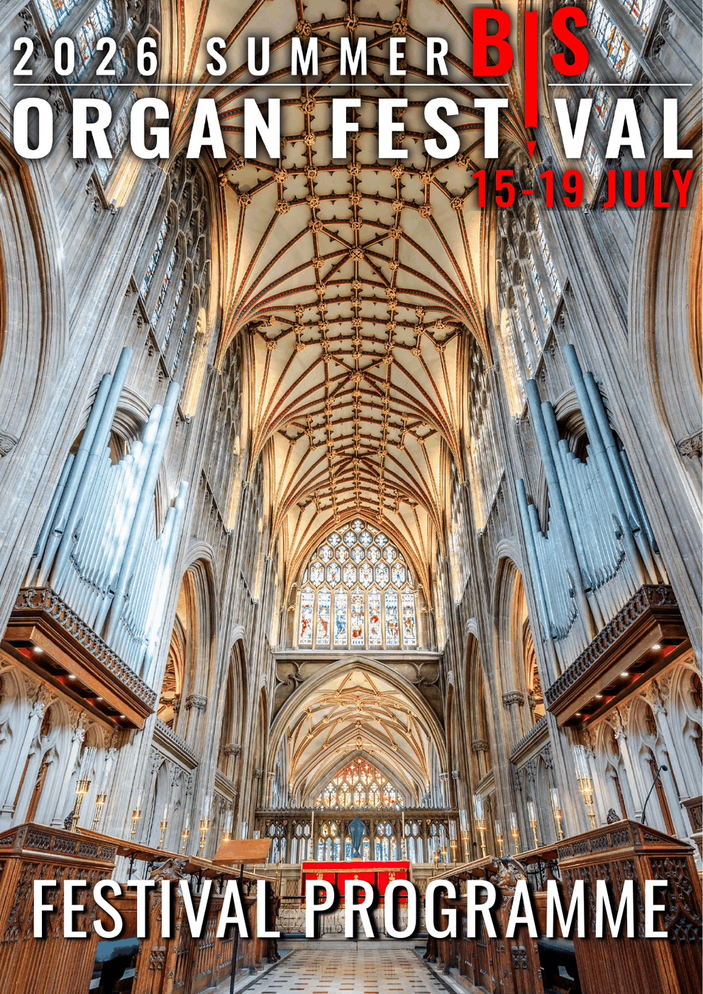 Cover of the 2026 Summer BIS Organ Festival Programme